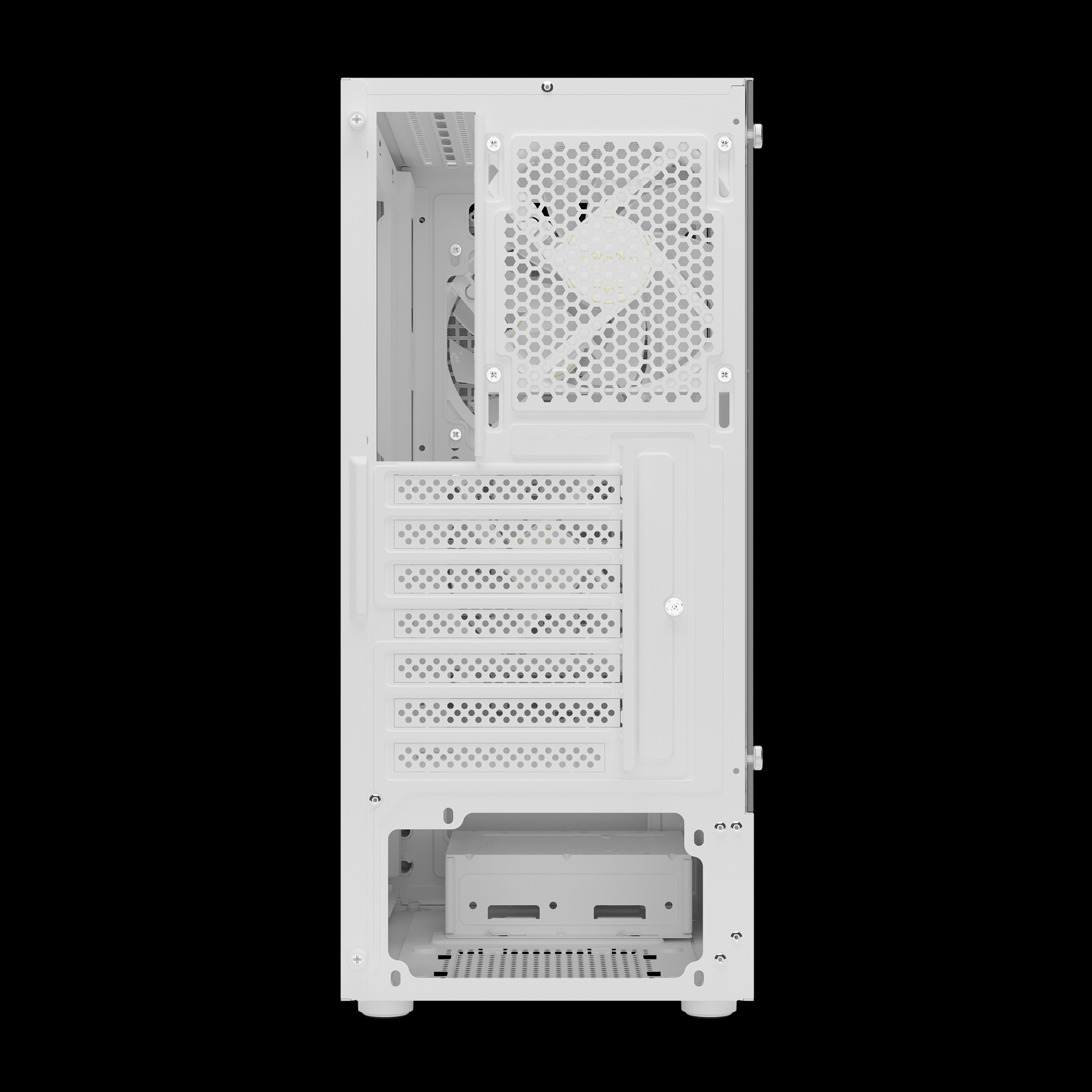 GAMDIAS AURA GC7 ARGB Mid Tower Gaming Case - White GAMDIAS AURA GC7 ARGB Mid Tower Gaming Case - White